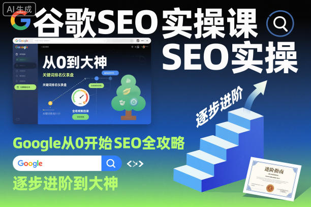 2025 谷歌 SEO 实操课 Google 从 0 到大神全攻略 关键词研究 + 外链建设 + 工具教程