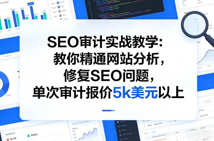 海外顶级 SEO 审计课：宝洁御用专家 12 年实战，400 步完整审计清单