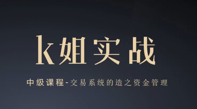 K姐三套课 期货交易系统 裸K实战初级高级全套教程