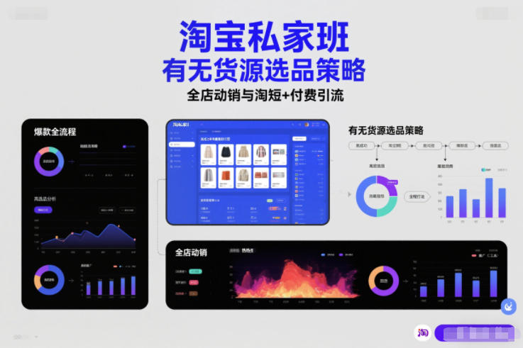 子鹏讲电商 淘宝私家班 高成功率爆款打法 无货源选品+付费引流实操指南.jpg