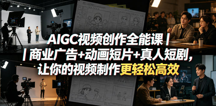 AIGC 视频商业化落地课 解决人物崩坏风格错乱制作技巧.jpg