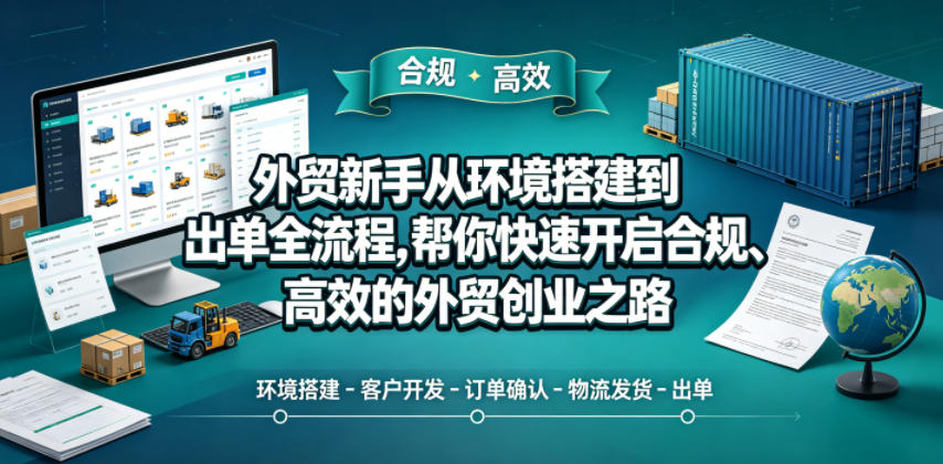 跨境外贸实操落地课程 客户开发报价谈判出货报关干货.jpg