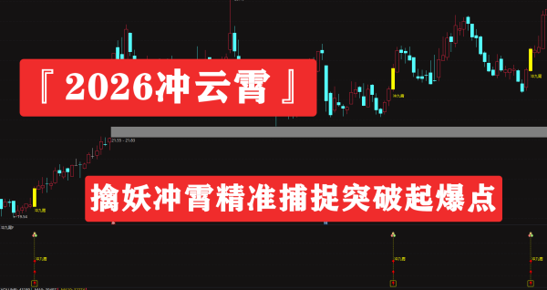 冲云霄突破起爆指标 量价波动率结合 短线擒牛实战源码分享