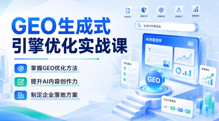 GEO 生成引擎优化课程 AI 大模型内容引用规则与品牌知识库搭建.jpg