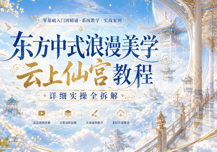 云上仙宫 AI 视频教程 百万播放天上宫阙中式仙境实操拆解.jpg